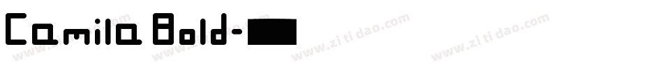 Camila Bold字体转换